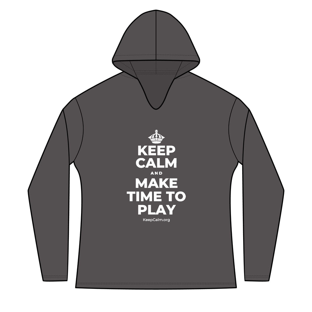 KEEP CALM AND MAKE TIME TO PLAY Women's Long Sleeve Hoodie