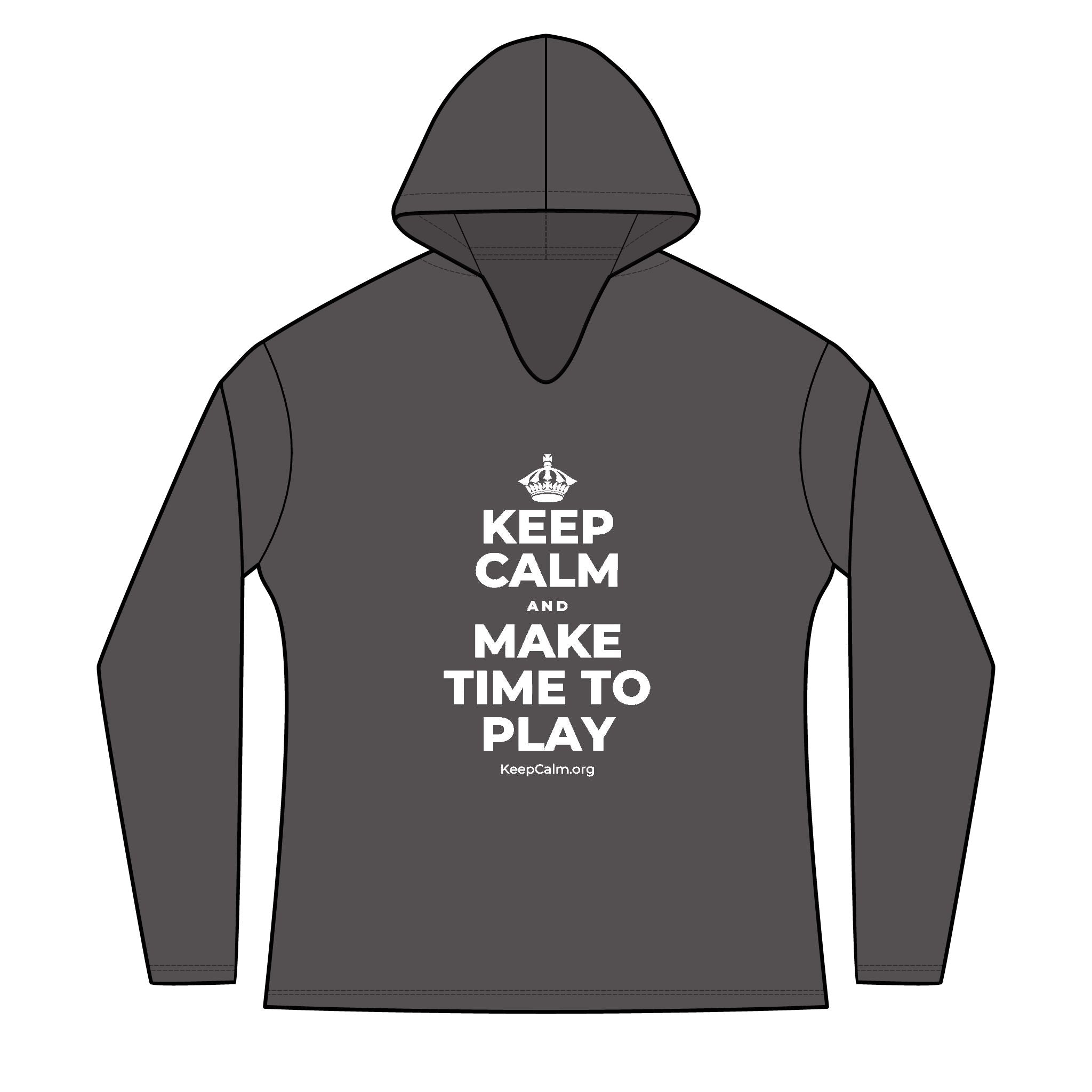 KEEP CALM AND MAKE TIME TO PLAY Women's Long Sleeve Hoodie