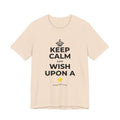 KEEP CALM AND WISH UPON A ⭐ T-Shirt (Soft Cream–Heather Mauve)