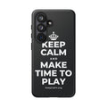 KEEP CALM AND MAKE TIME TO PLAY Phone Case (Dark)
