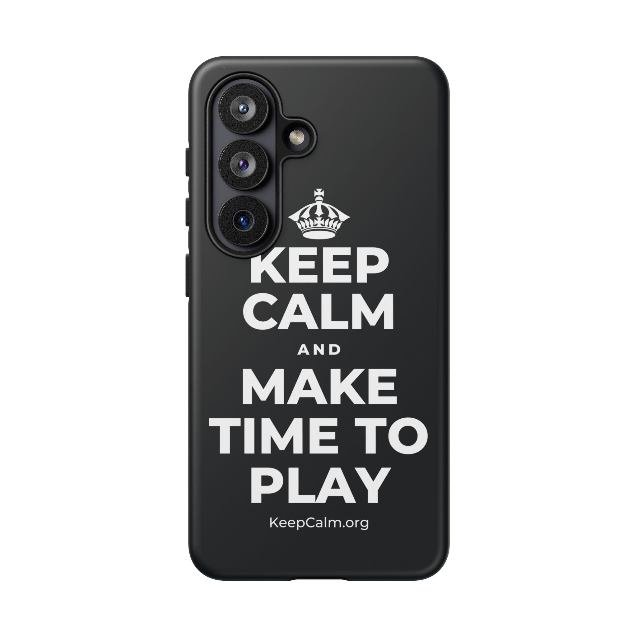 KEEP CALM AND MAKE TIME TO PLAY Phone Case (Dark)