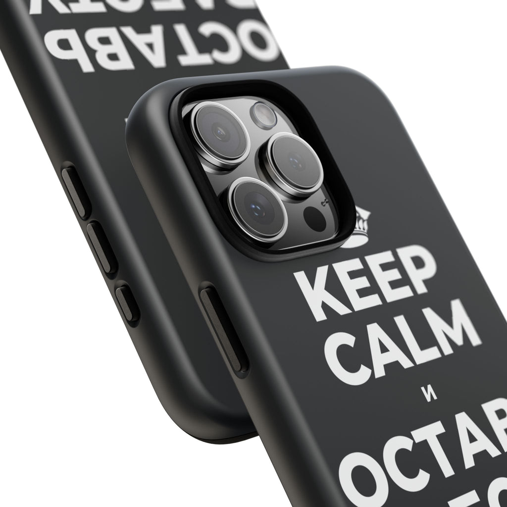 KEEP CALM И ОСТАВЬ РАБОТУ НА РАБОТЕ Phone Case (Dark)