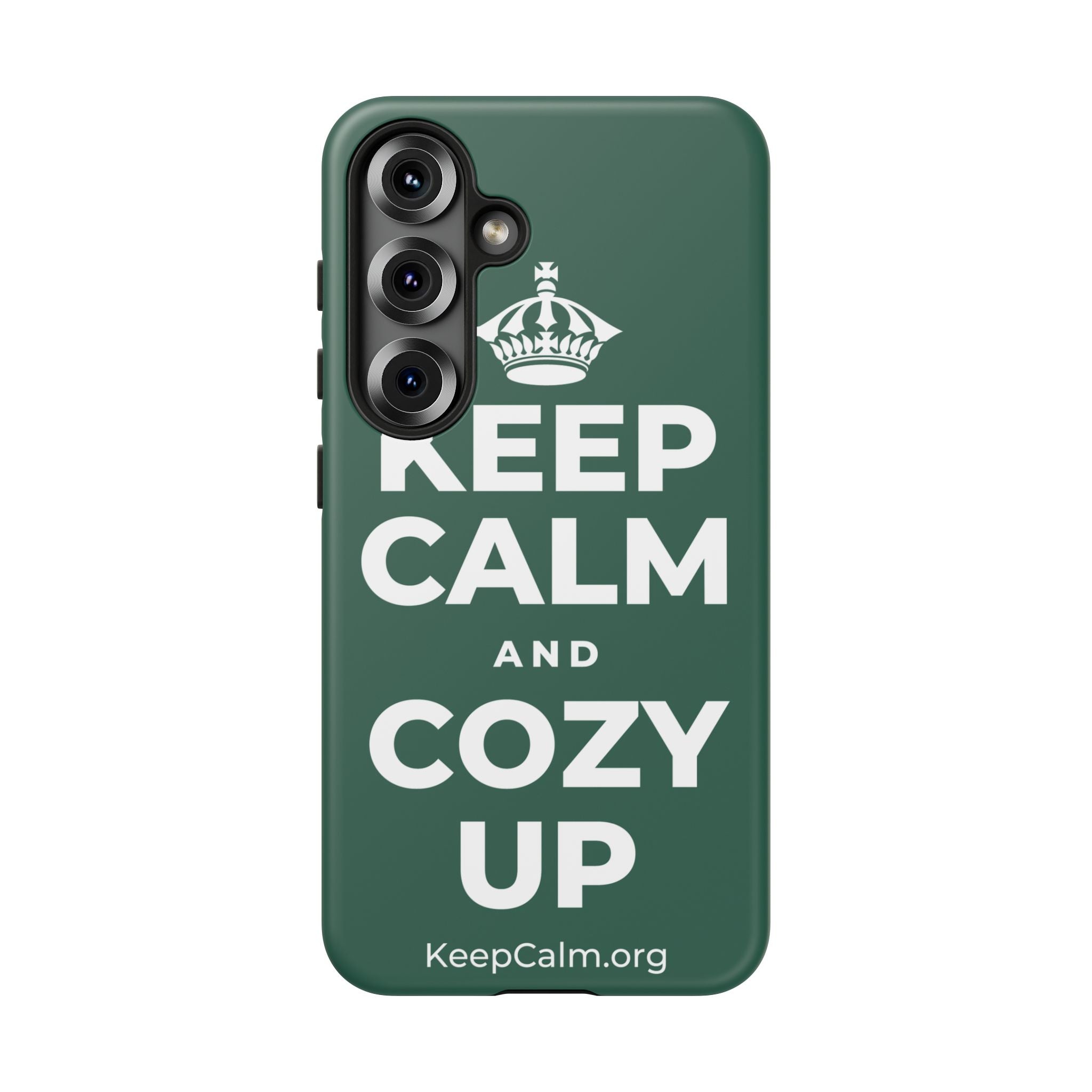 KEEP CALM AND COZY UP Phone Case