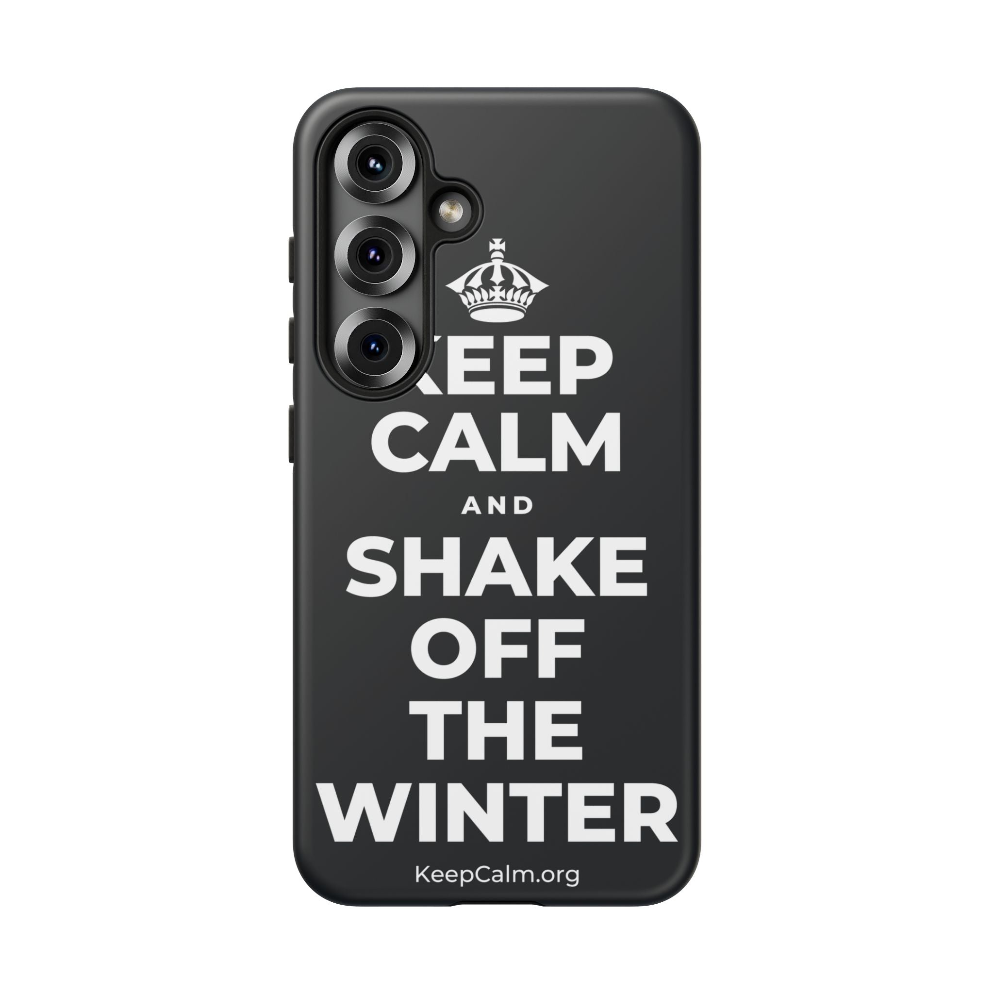 KEEP CALM AND SHAKE OFF THE WINTER Phone Case (Dark)