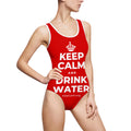 KEEP CALM AND DRINK WATER One-Piece Swimsuit