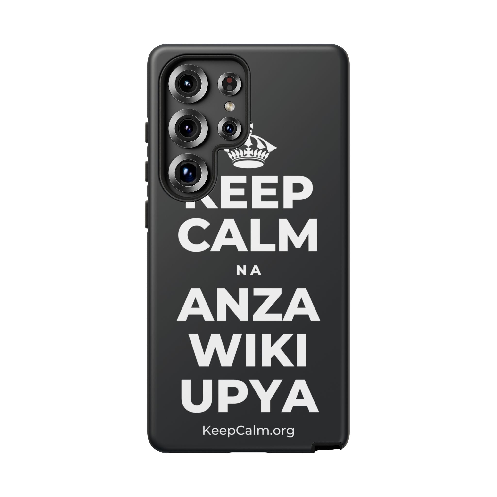 KEEP CALM NA ANZA WIKI UPYA Phone Case (Dark)