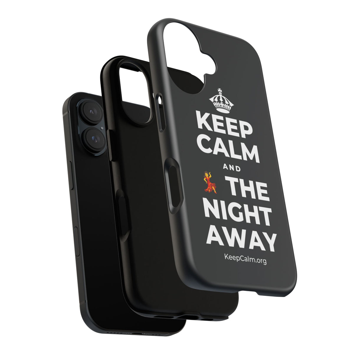 KEEP CALM AND 💃 THE NIGHT AWAY Phone Case (Dark)