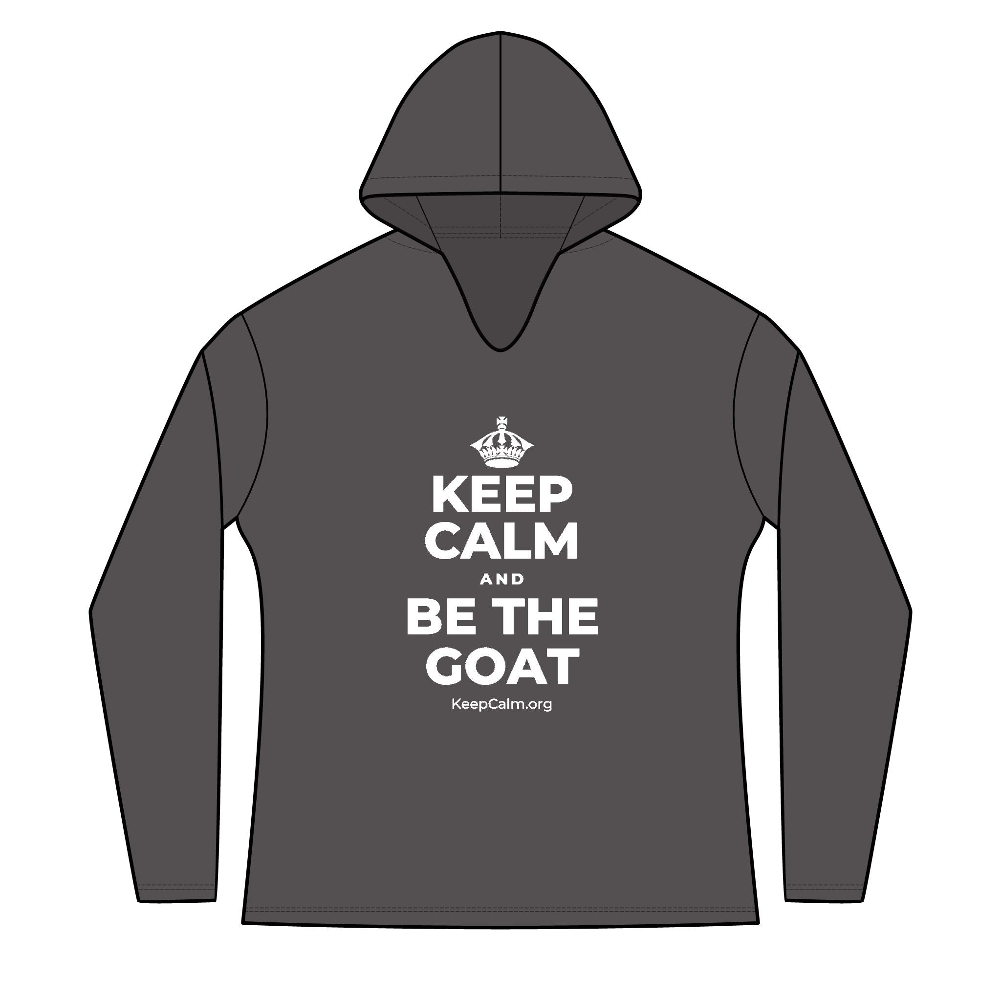 KEEP CALM AND BE THE GOAT Women's Long Sleeve Hoodie