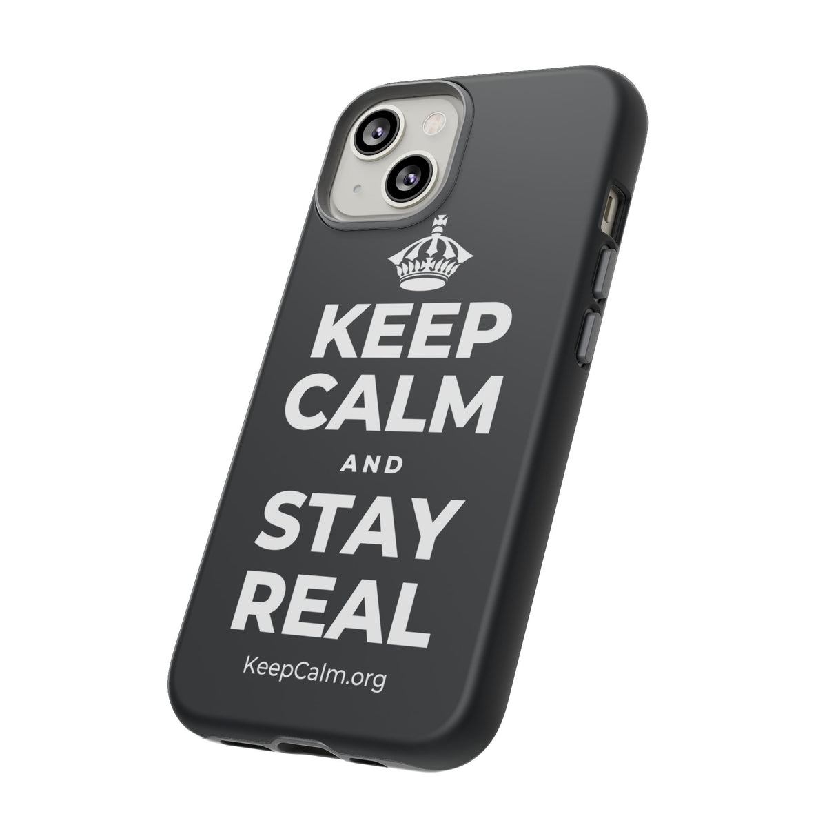 KEEP CALM AND STAY REAL Phone Case (Dark)