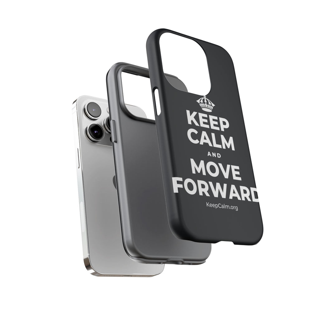 KEEP CALM AND MOVE FORWARD Phone Case (Dark)