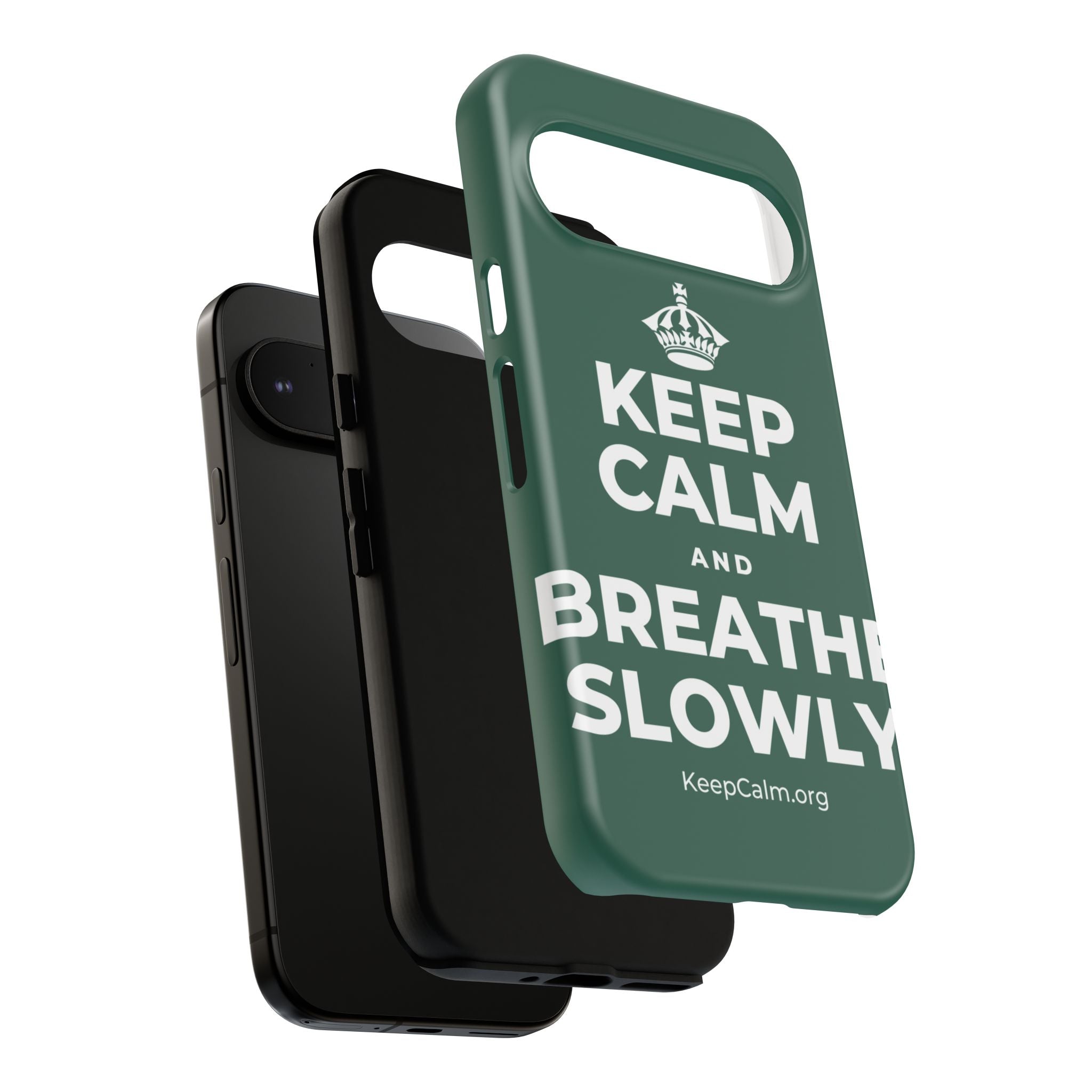 KEEP CALM AND BREATHE SLOWLY Phone Case