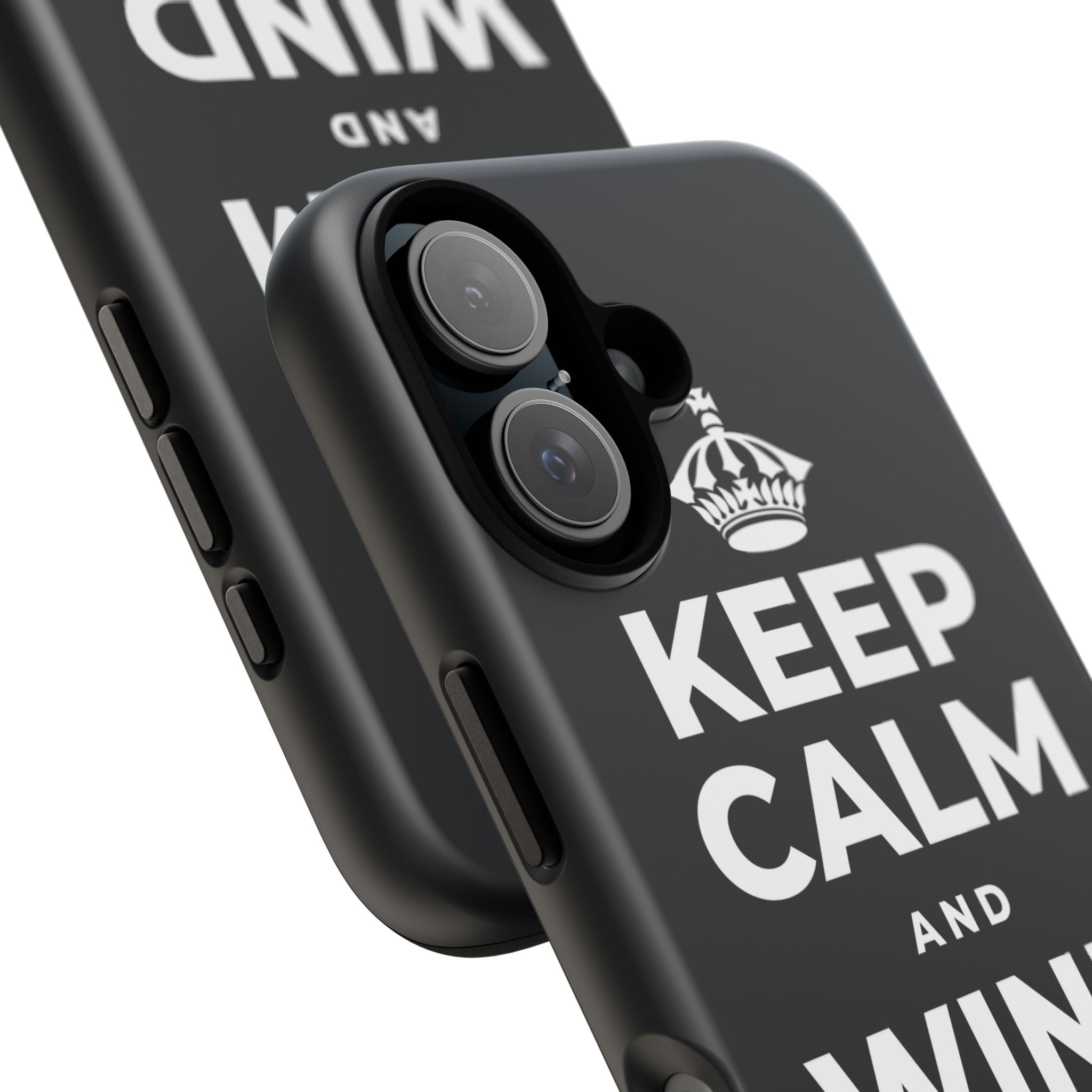 KEEP CALM AND WIND DOWN GENTLY Phone Case (Dark)