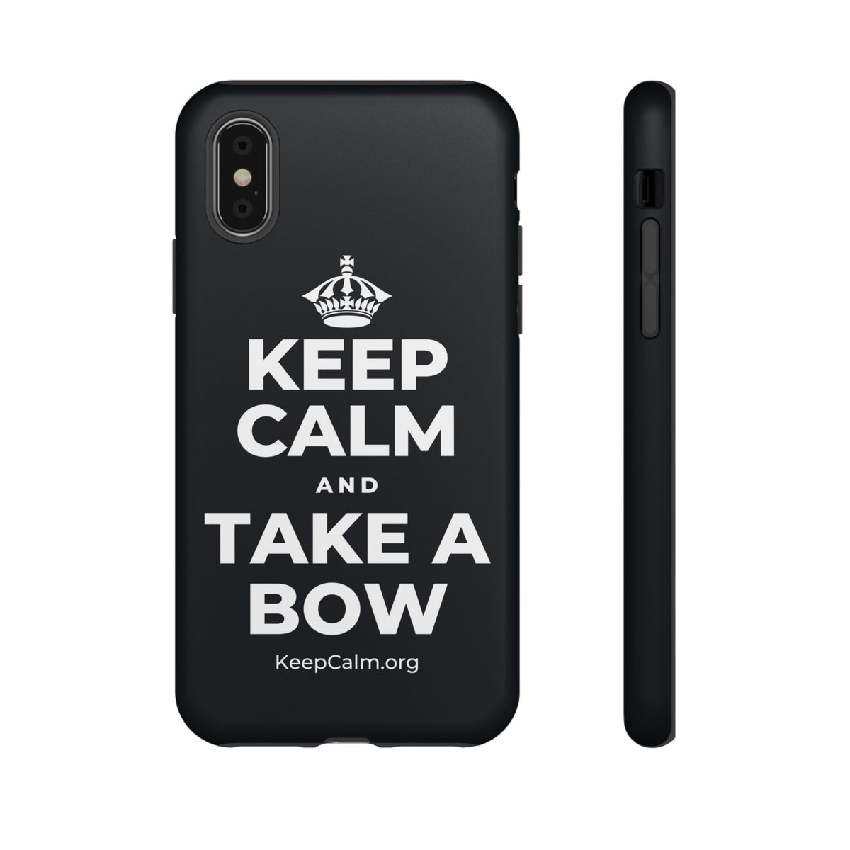 KEEP CALM AND TAKE A BOW Phone Case (Dark)
