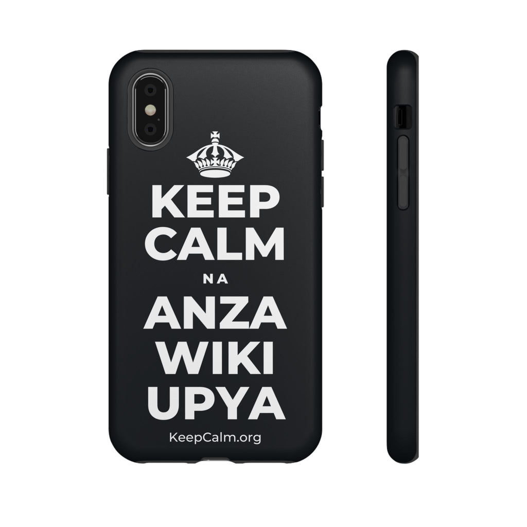 KEEP CALM NA ANZA WIKI UPYA Phone Case (Dark)