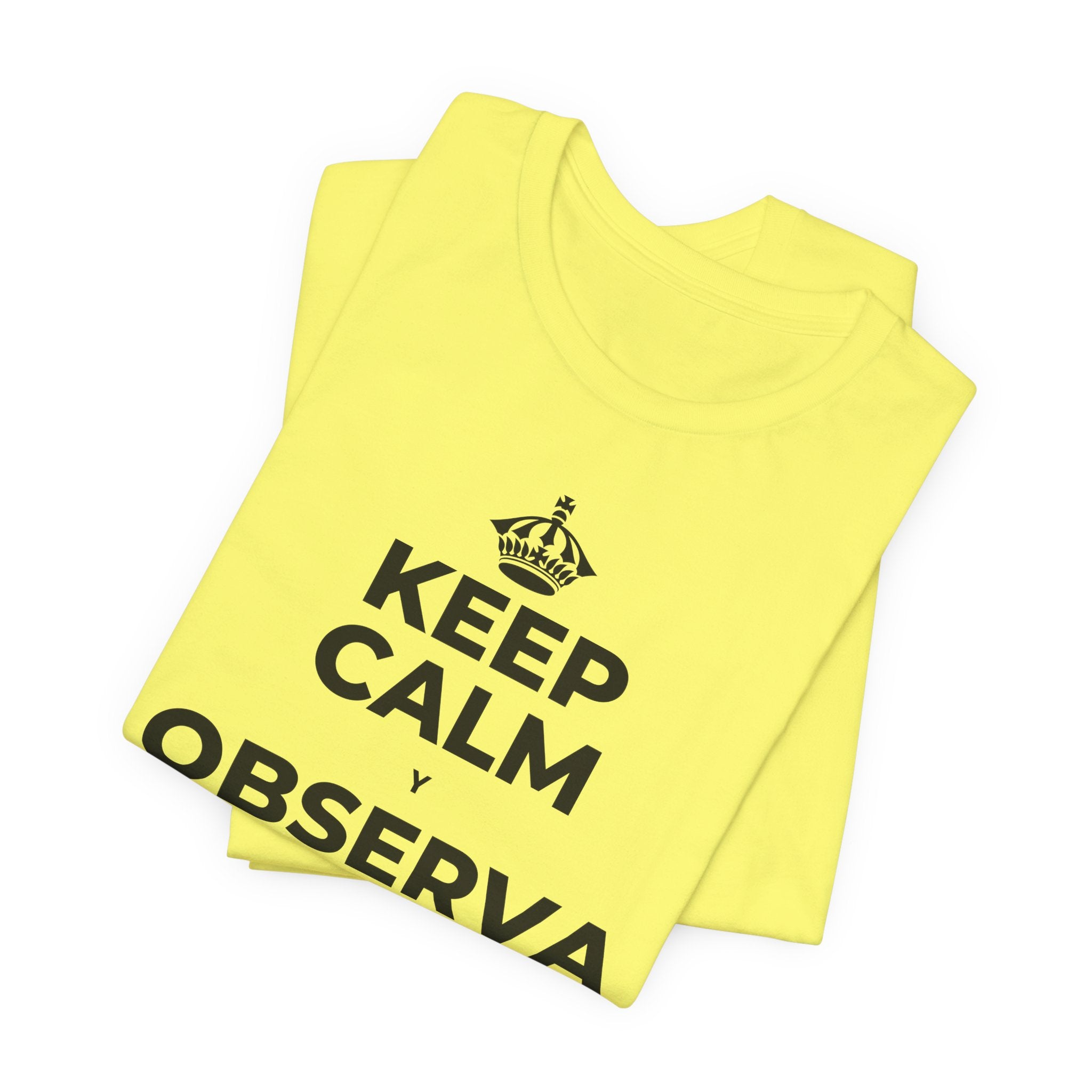 KEEP CALM Y OBSERVA CÓMO TODO FLORECE T-Shirt (Soft Cream–Heather Mauve)