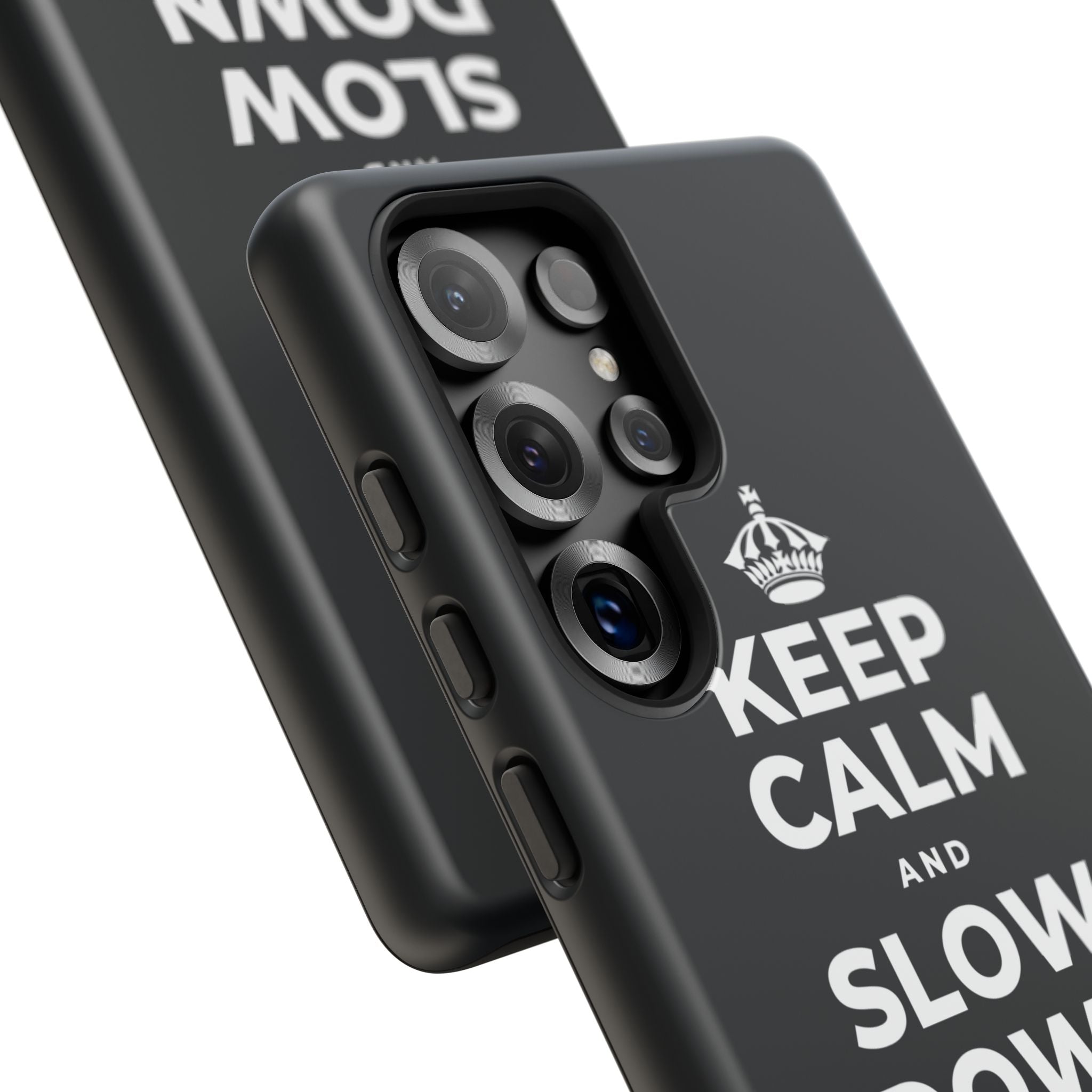 KEEP CALM AND SLOW DOWN WITH THE SEASON Phone Case (Dark)