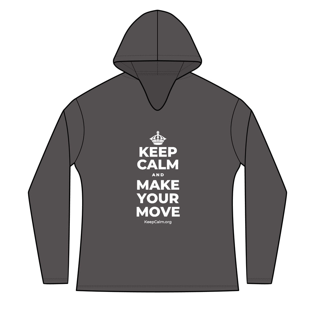 KEEP CALM AND MAKE YOUR MOVE Women's Long Sleeve Hoodie
