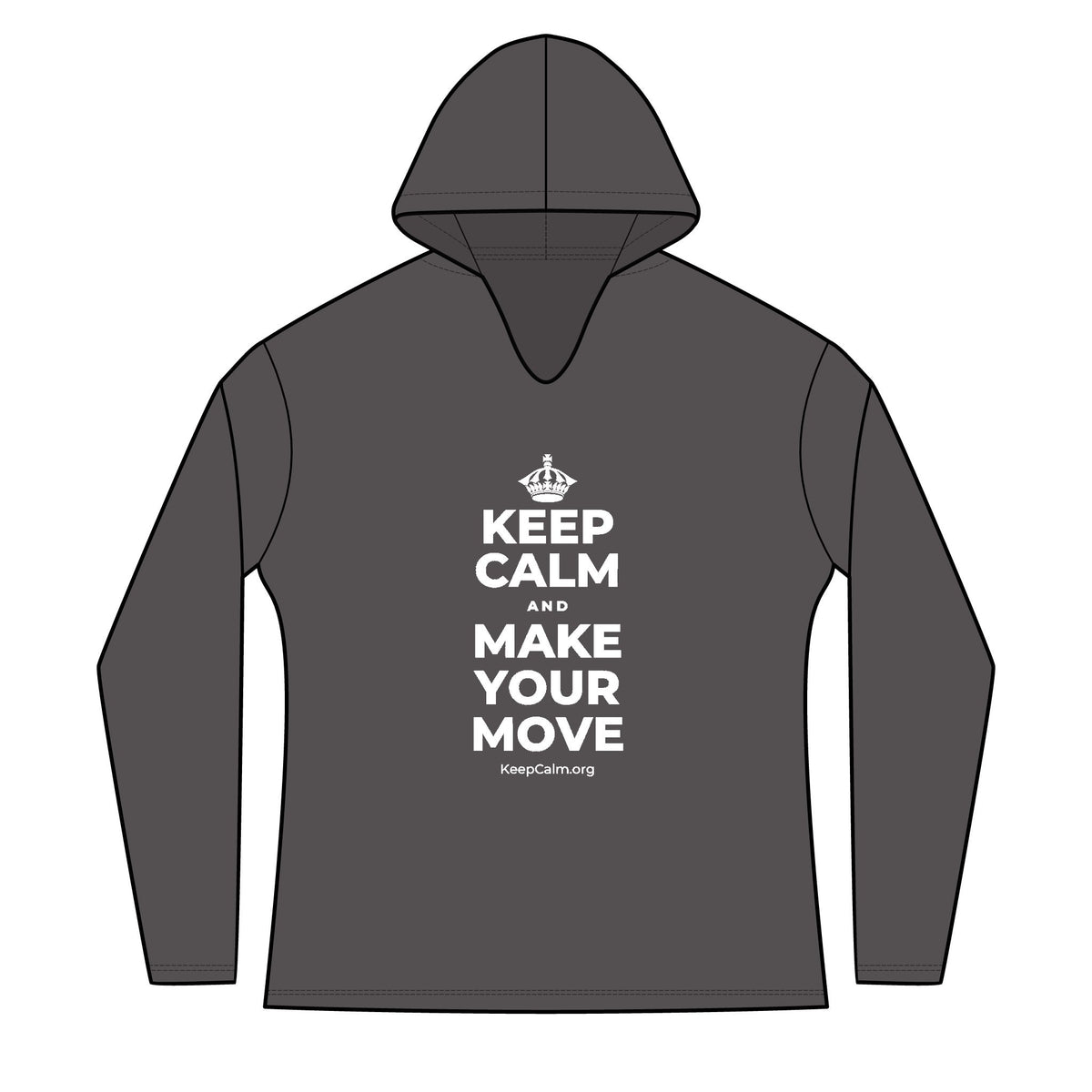 KEEP CALM AND MAKE YOUR MOVE Women's Long Sleeve Hoodie