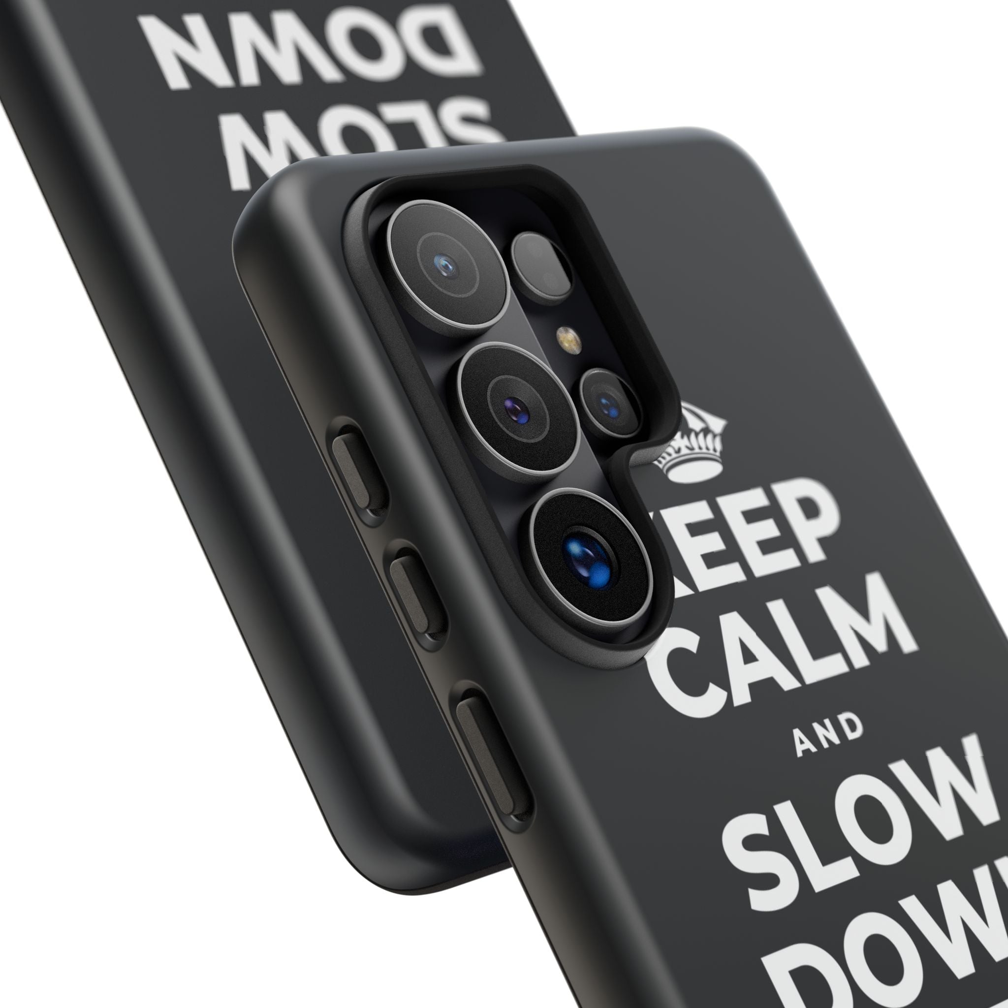 KEEP CALM AND SLOW DOWN WITH THE SEASON Phone Case (Dark)