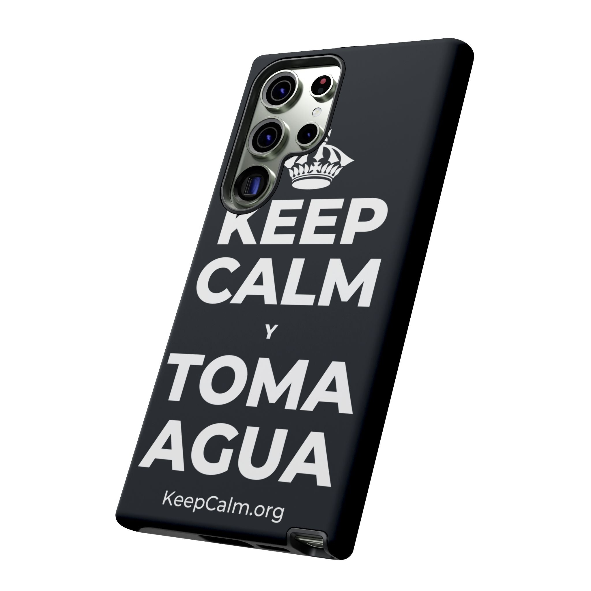 KEEP CALM Y TOMA AGUA Phone Case (Dark)
