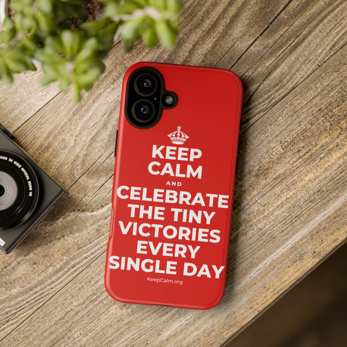 KEEP CALM AND CELEBRATE THE TINY VICTORIES EVERY SINGLE DAY Phone Case