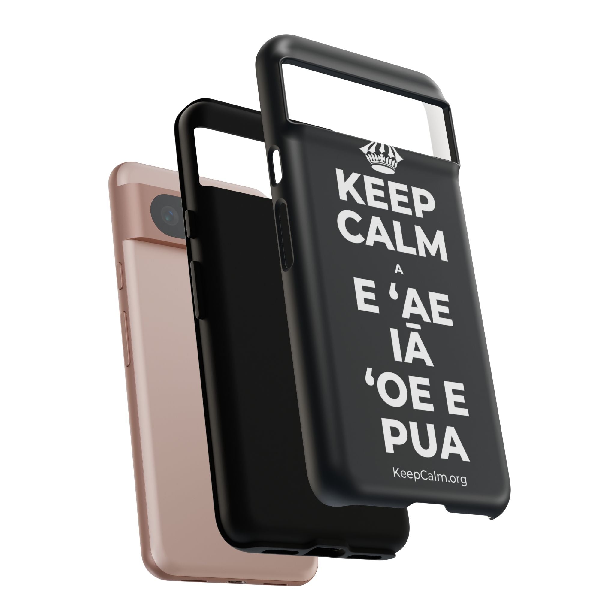 KEEP CALM A E ʻAE IĀ ʻOE E PUA Phone Case (Dark)