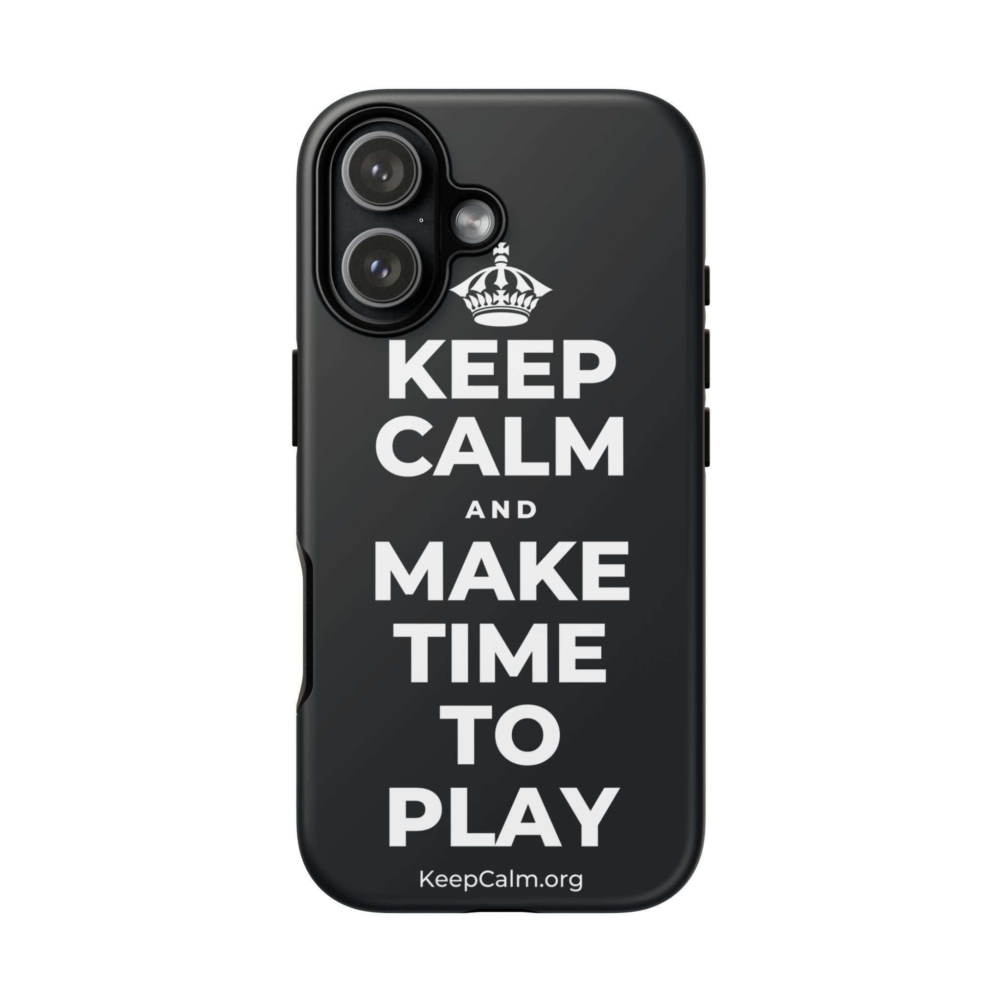 KEEP CALM AND MAKE TIME TO PLAY Phone Case (Dark)