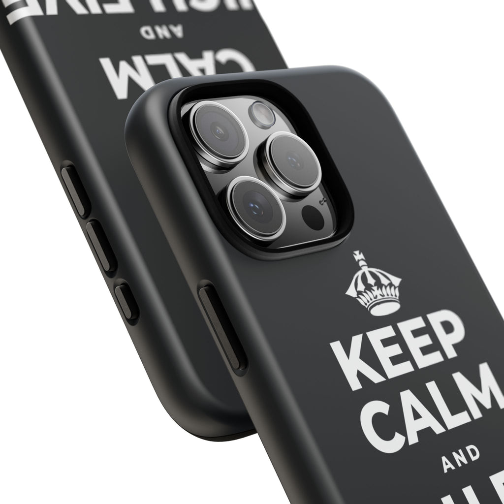 KEEP CALM AND HIGH FIVE SOMEONE Phone Case (Dark)