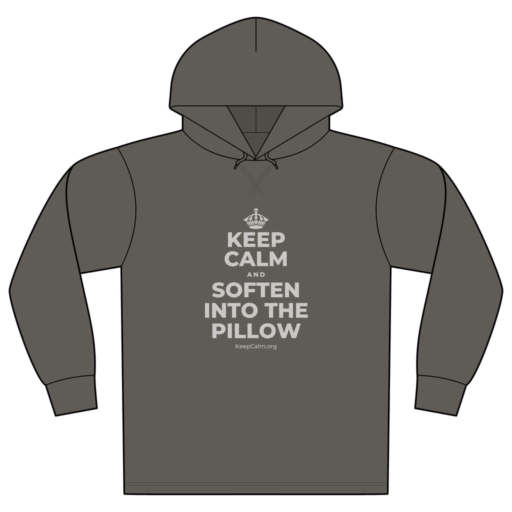 KEEP CALM AND SOFTEN INTO THE PILLOW Organic Hoodie Tee