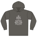 KEEP CALM AND SOFTEN INTO THE PILLOW Organic Hoodie Tee