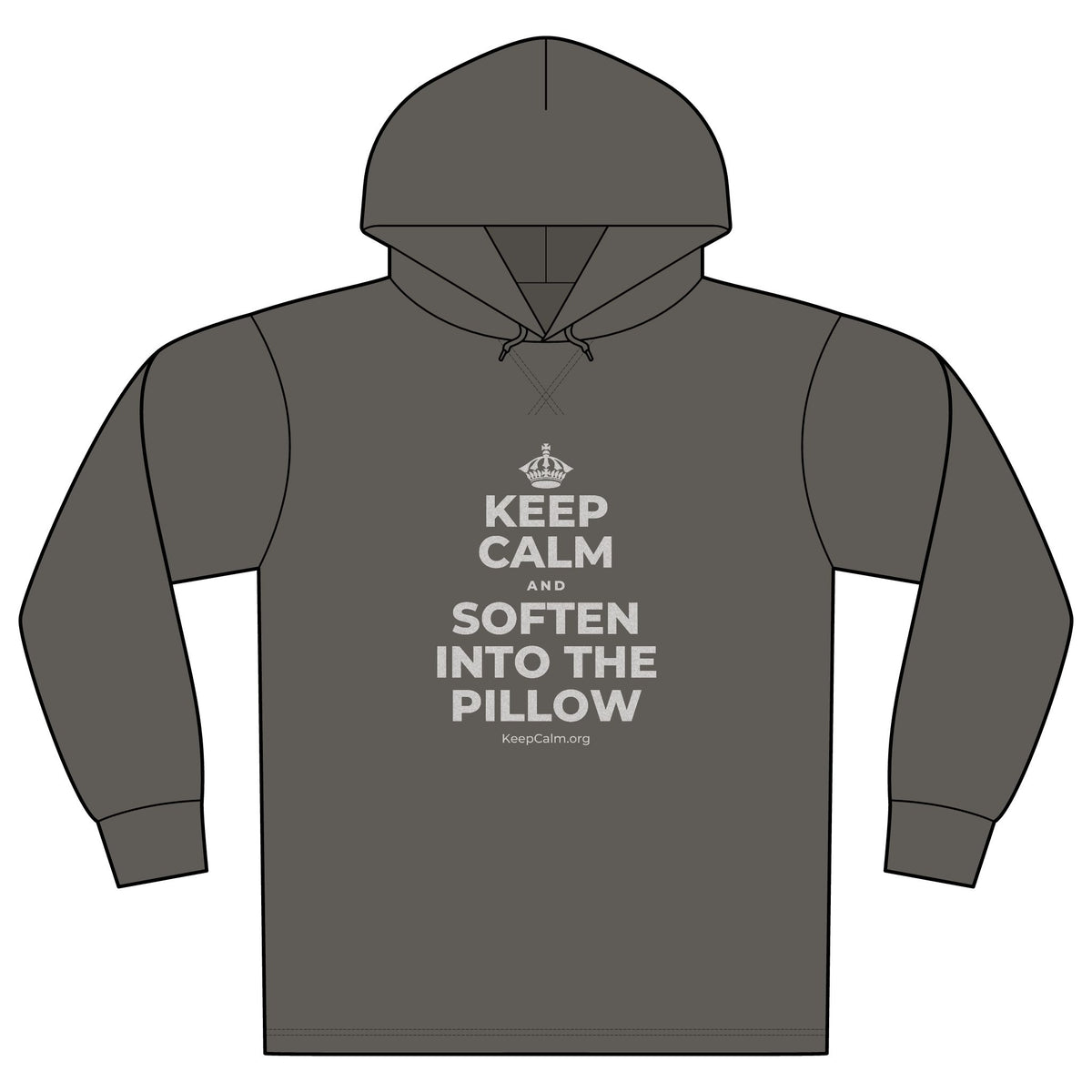 KEEP CALM AND SOFTEN INTO THE PILLOW Organic Hoodie Tee