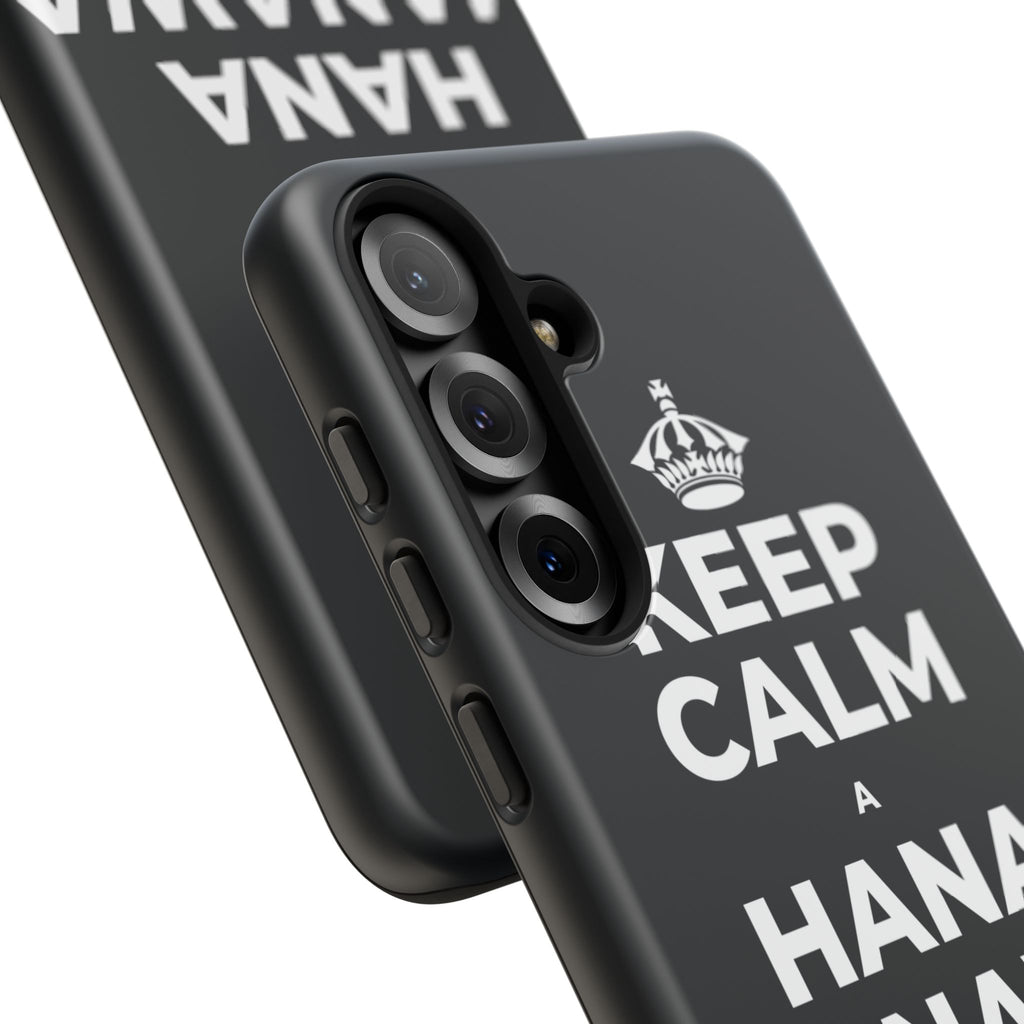 KEEP CALM A HANA MANAWA E PĀʻANI AI Phone Case (Dark)