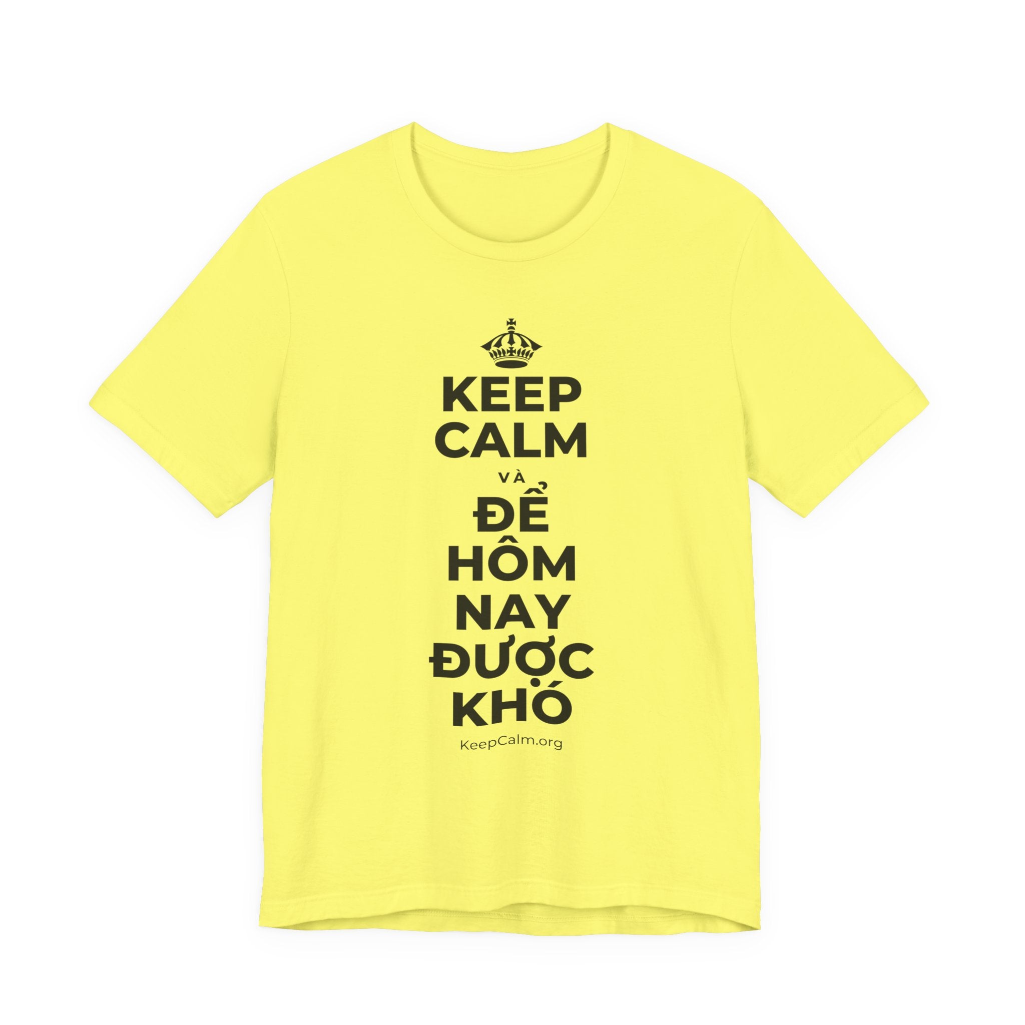 KEEP CALM VÀ ĐỂ HÔM NAY ĐƯỢC KHÓ T-Shirt (Soft Cream–Heather Mauve)