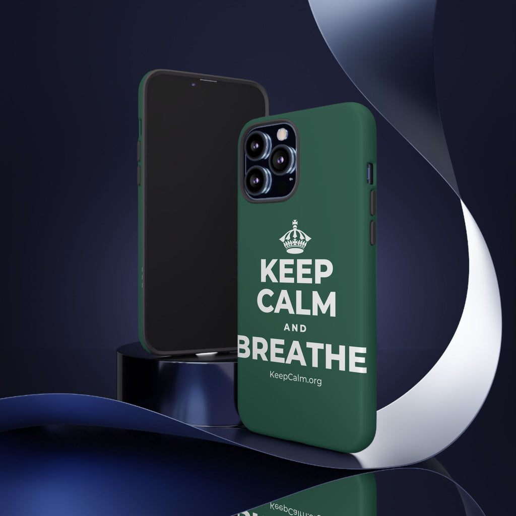 KEEP CALM AND BREATHE Phone Case