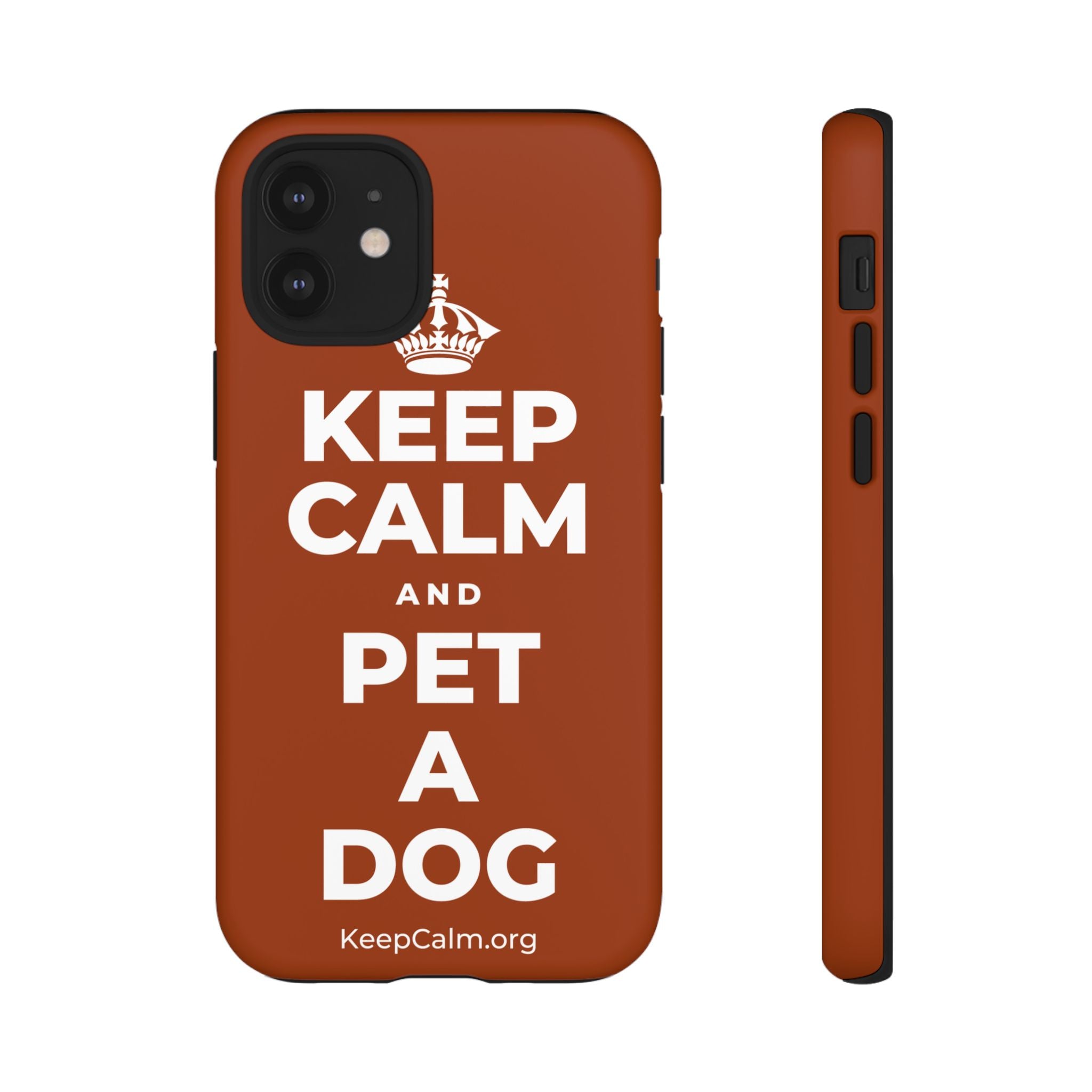 KEEP CALM AND PET A DOG Phone Case