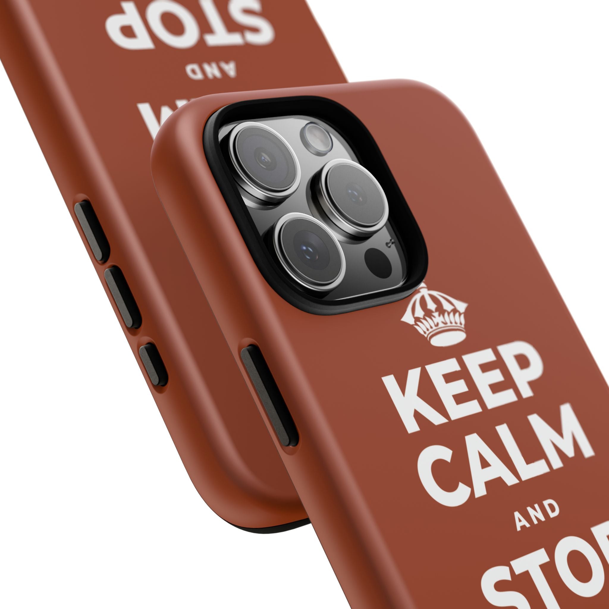 KEEP CALM AND STOP FORCING IT Phone Case
