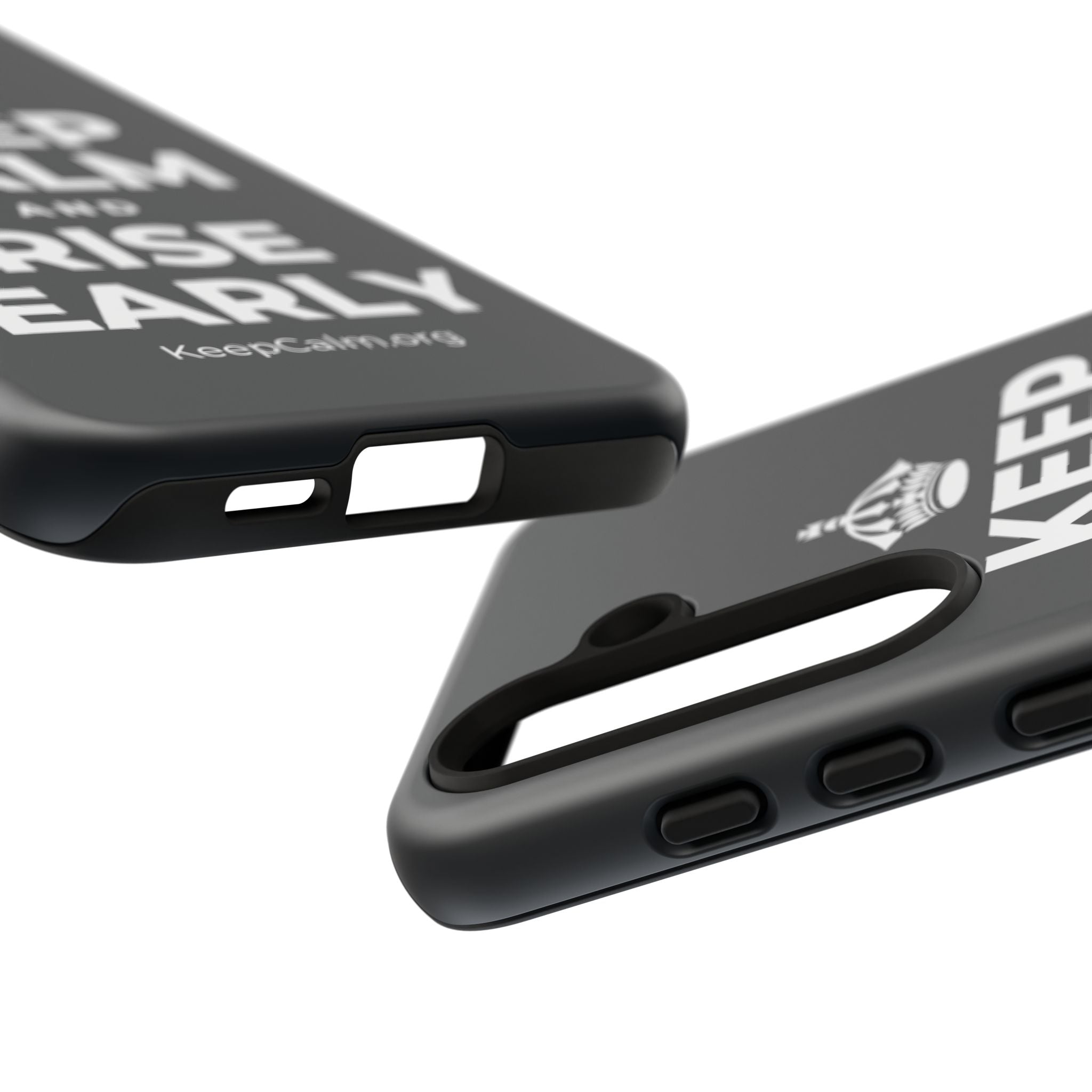 KEEP CALM AND RISE EARLY Phone Case (Dark)