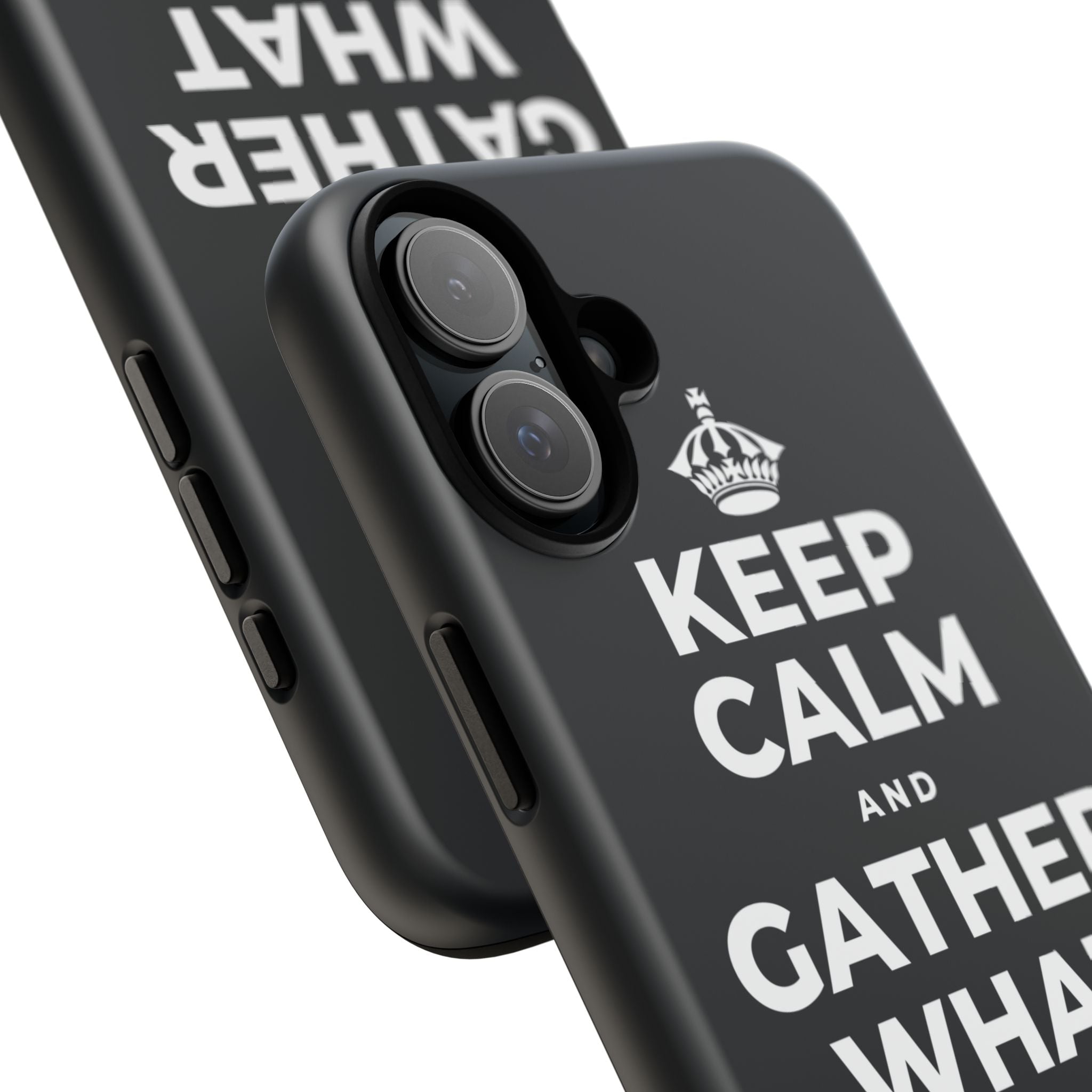 KEEP CALM AND GATHER WHAT YOU'RE GRATEFUL FOR Phone Case (Dark)