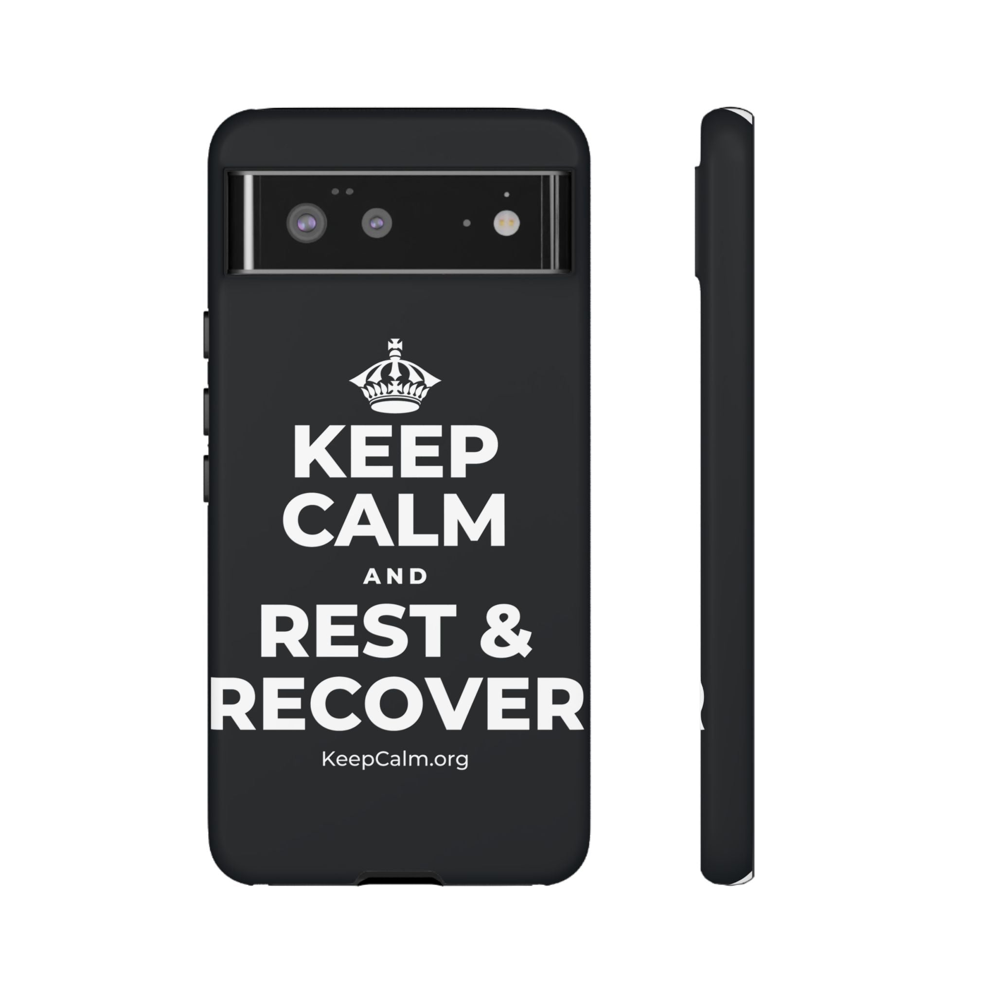 KEEP CALM AND REST & RECOVER Phone Case (Dark)