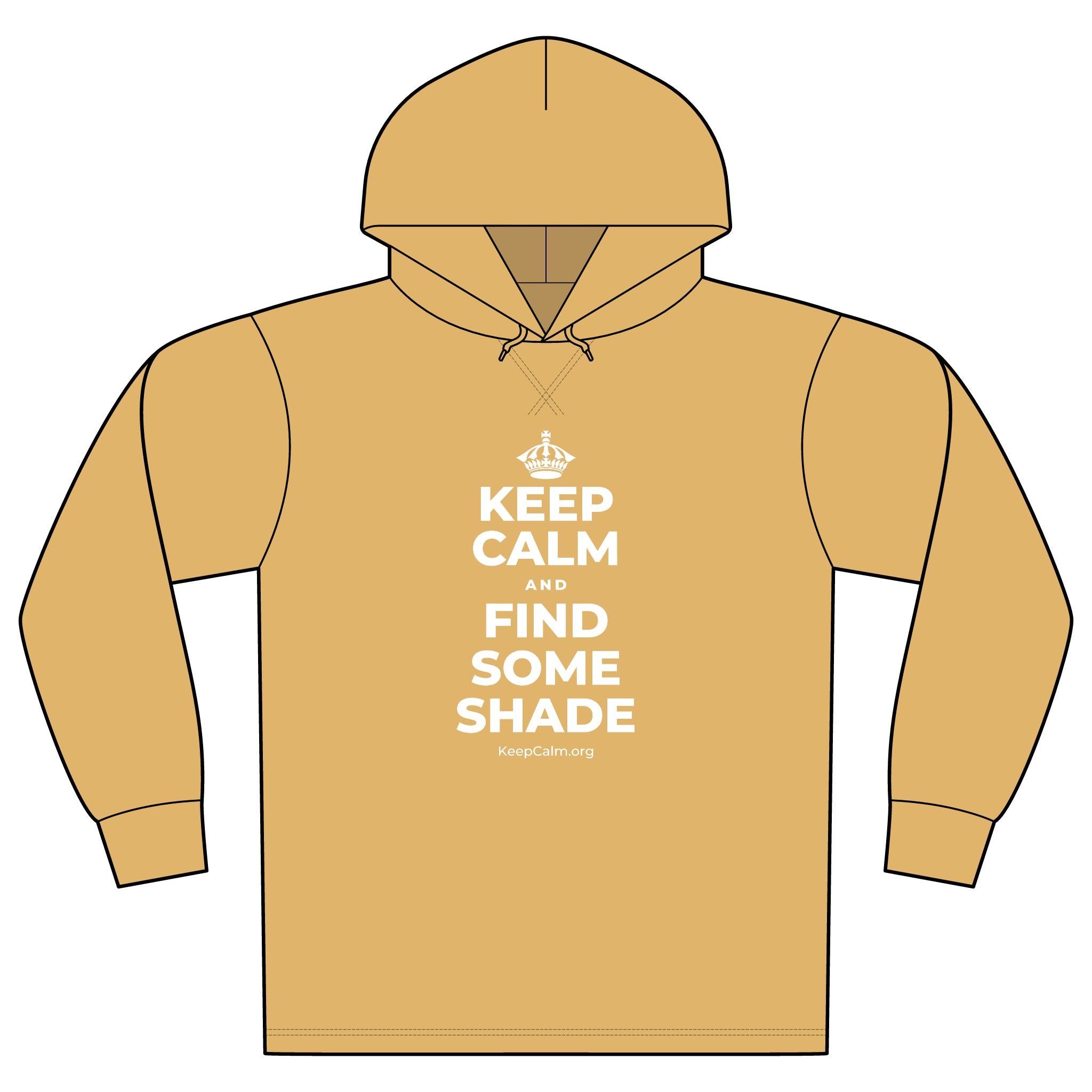 KEEP CALM AND FIND SOME SHADE Organic Hoodie Tee