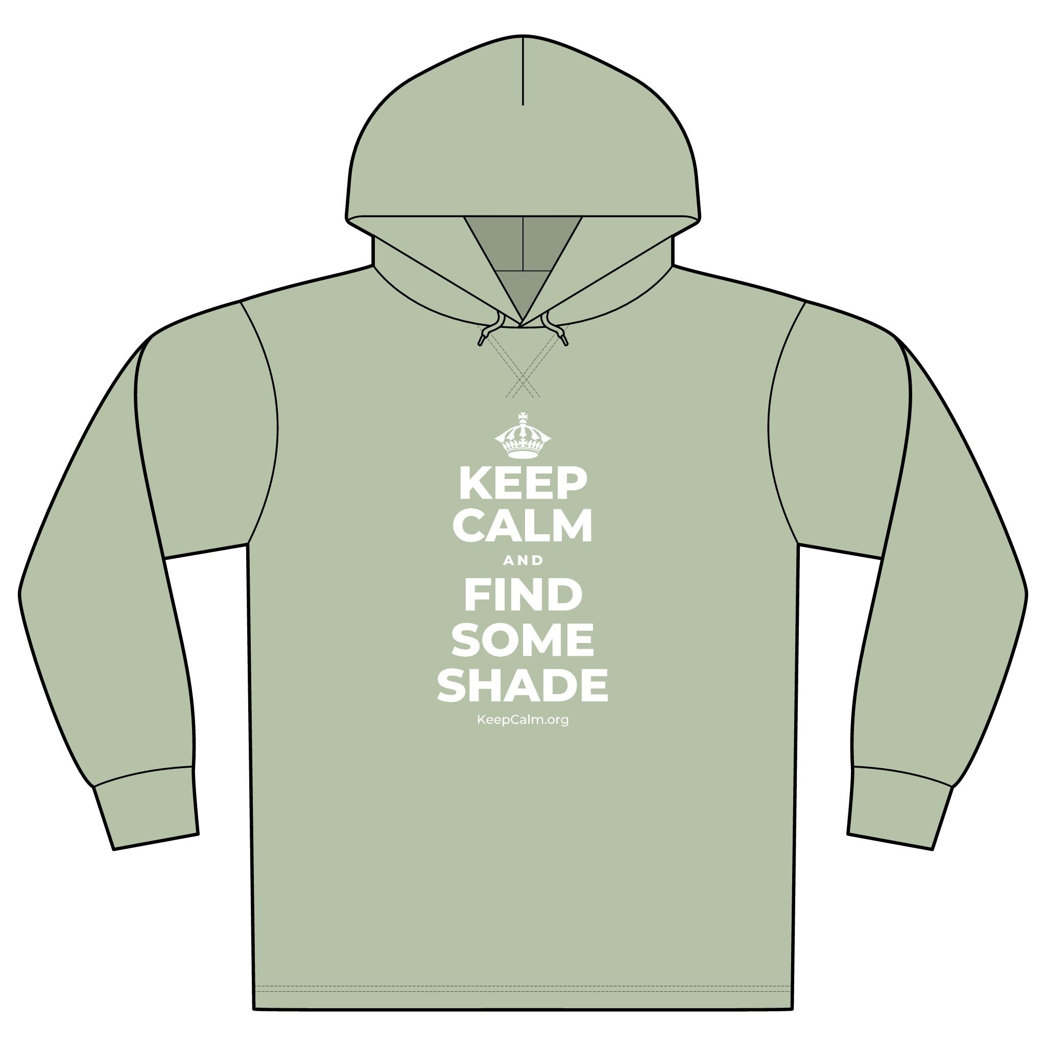 KEEP CALM AND FIND SOME SHADE Organic Hoodie Tee