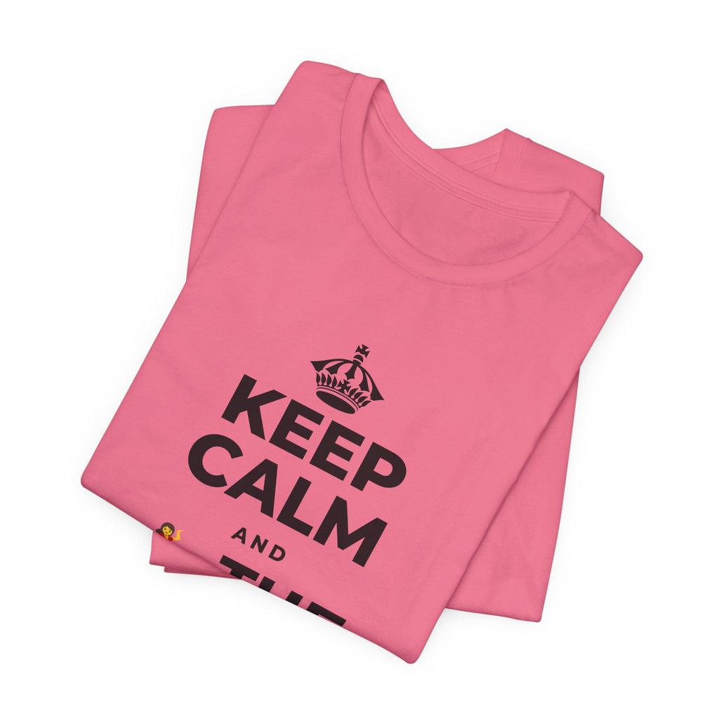 KEEP CALM AND 💃 THE NIGHT AWAY T-Shirt (Military Green–Autumn)