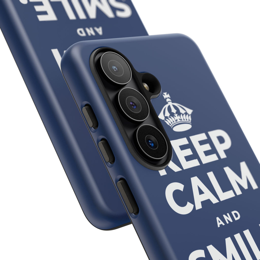 KEEP CALM AND SMILE, IT HELPS Phone Case