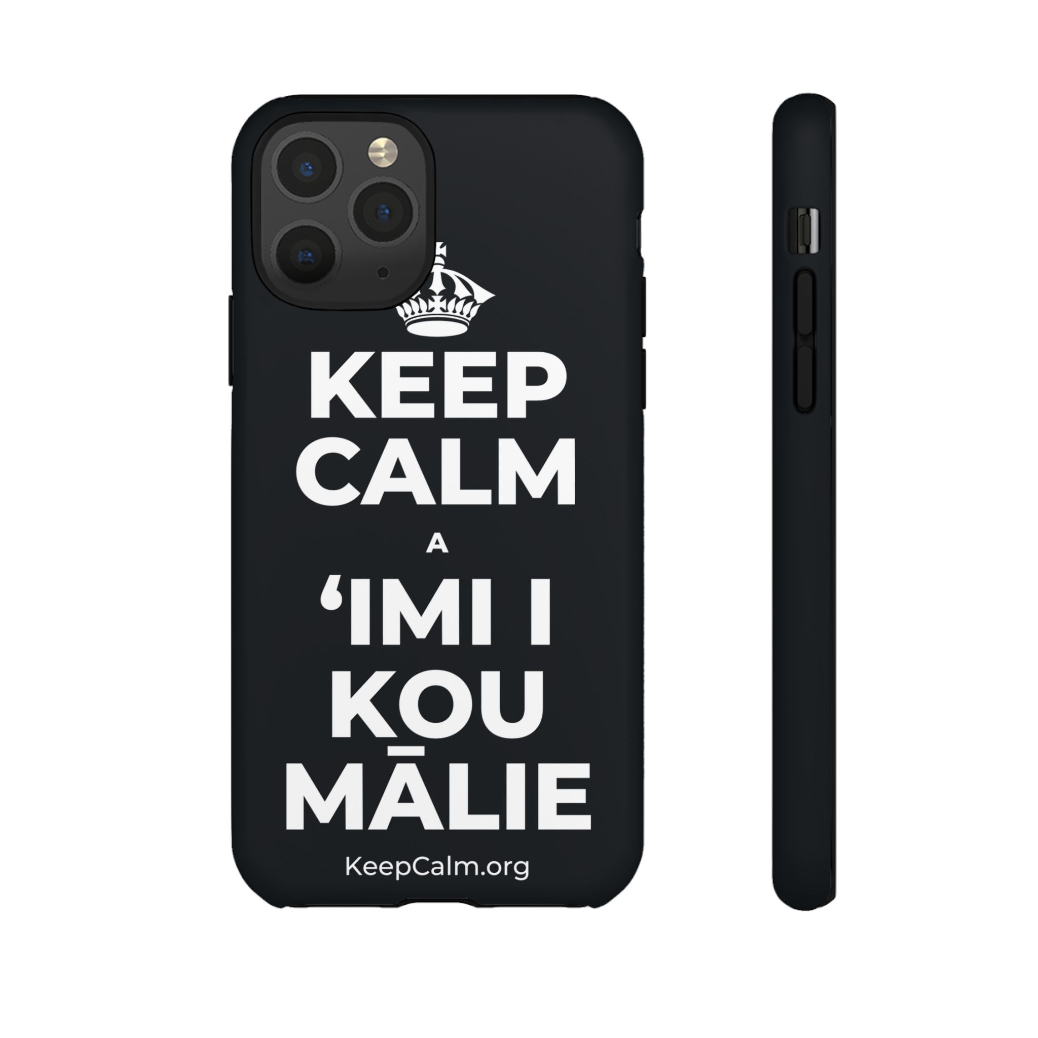 KEEP CALM A ʻIMI I KOU MĀLIE Phone Case (Dark)
