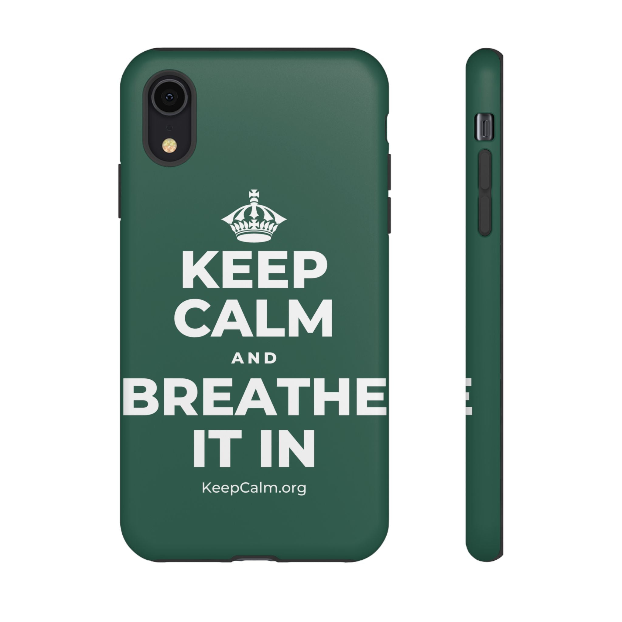 KEEP CALM AND BREATHE IT IN Phone Case