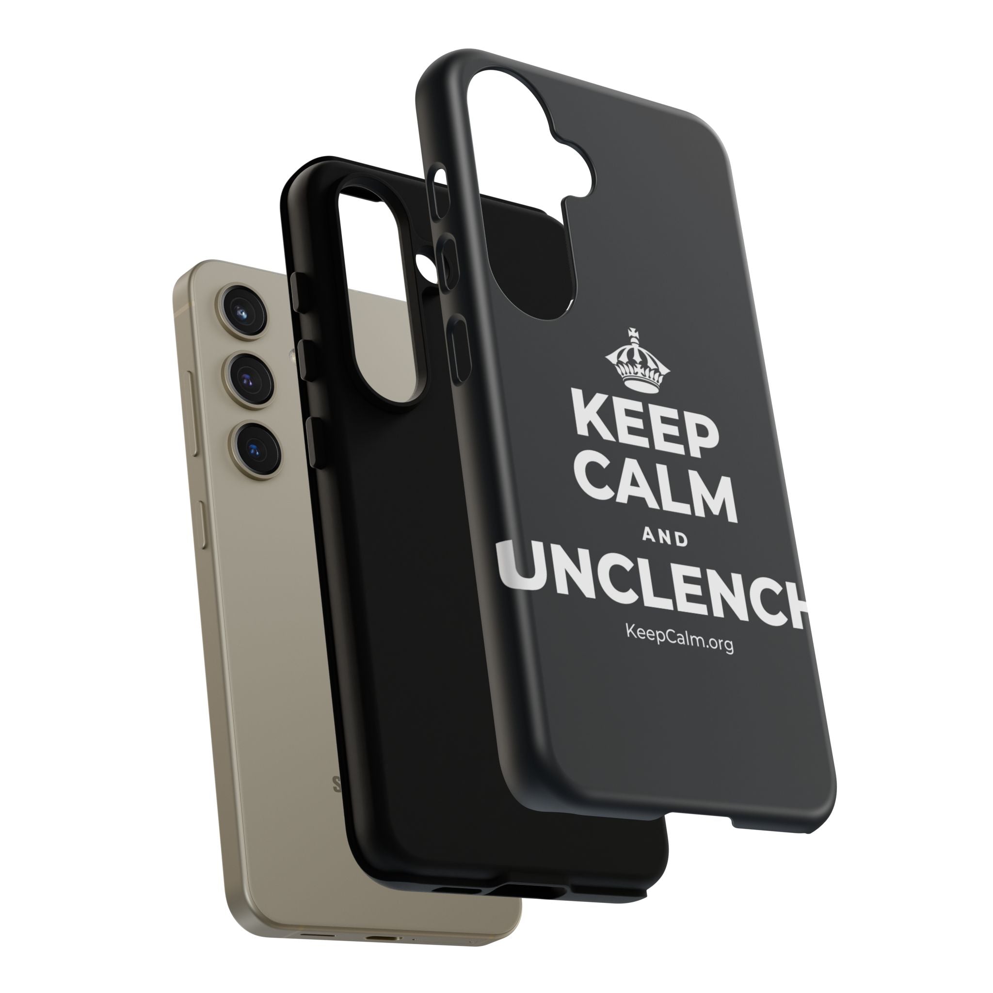 KEEP CALM AND UNCLENCH Phone Case (Dark)
