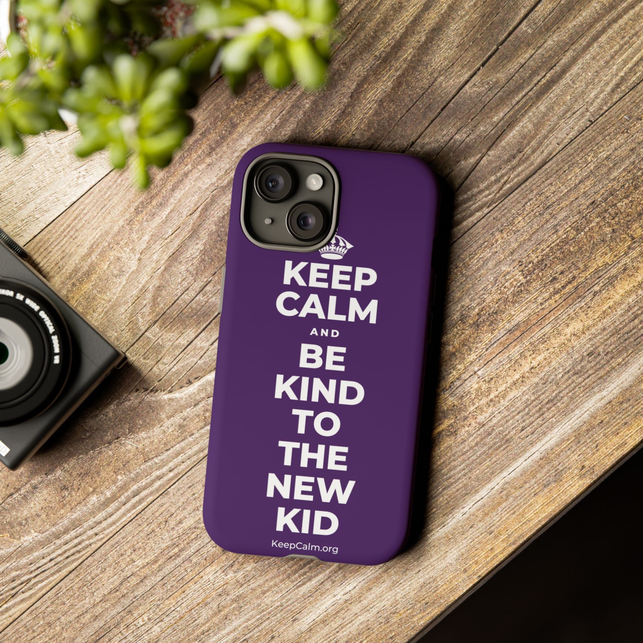 KEEP CALM AND BE KIND TO THE NEW KID Phone Case