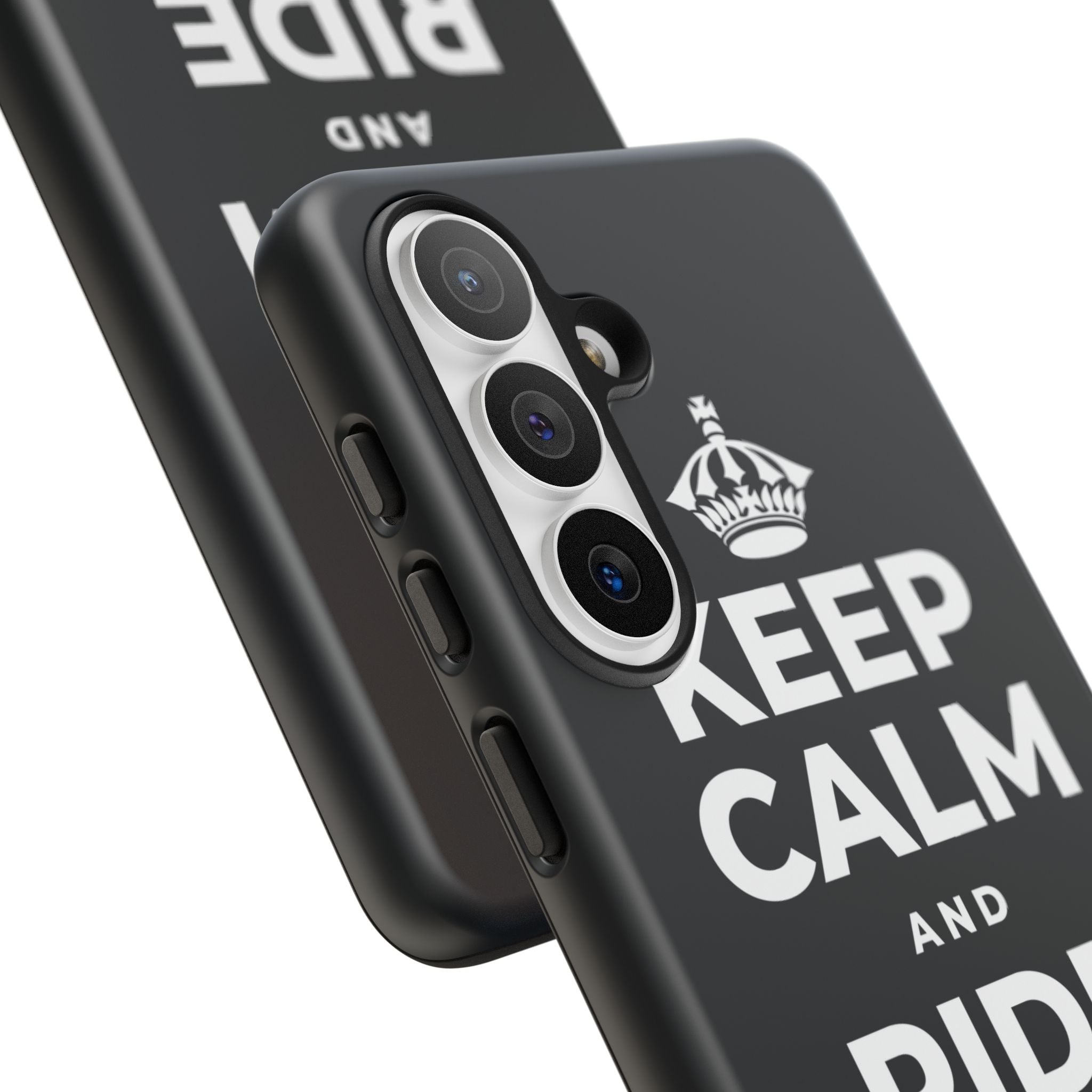 KEEP CALM AND RIDE THE WAVE Phone Case (Dark)