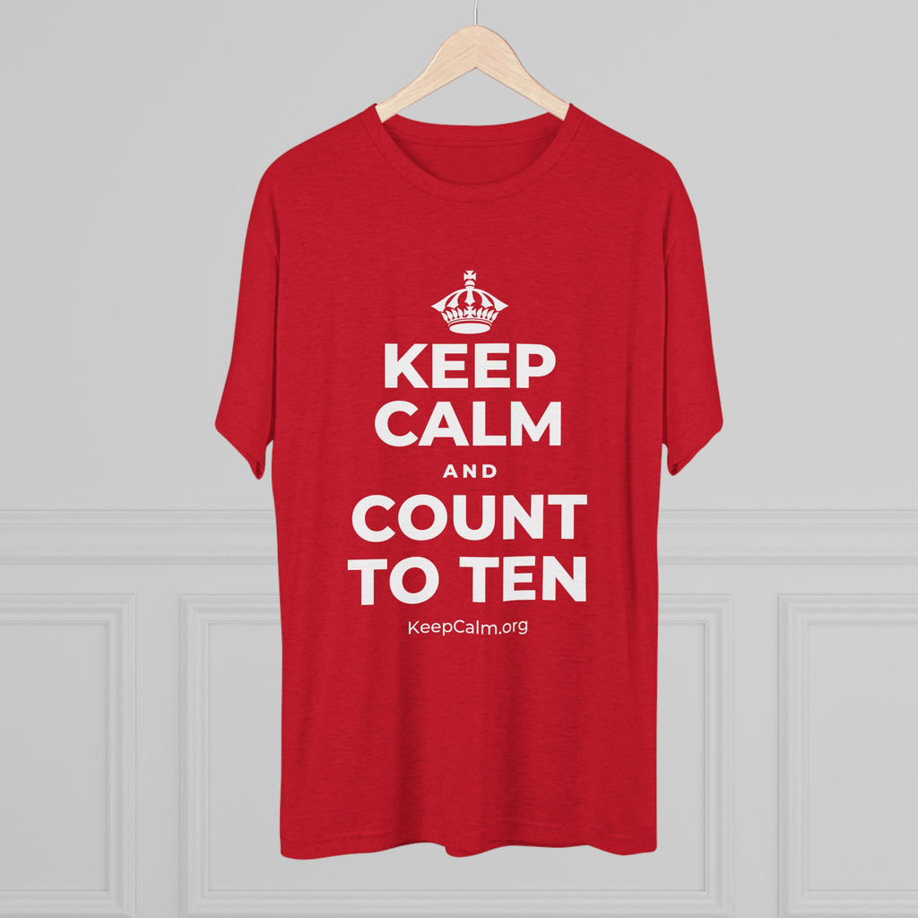 KEEP CALM AND COUNT TO TEN Tri-Blend Tee