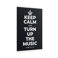 KEEP CALM AND TURN UP THE MUSIC Poster (Dark)
